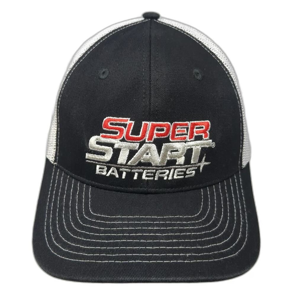 O'Reilly Auto Parts Trucker Hat Black One Size Super Start Batteries Mesh hat